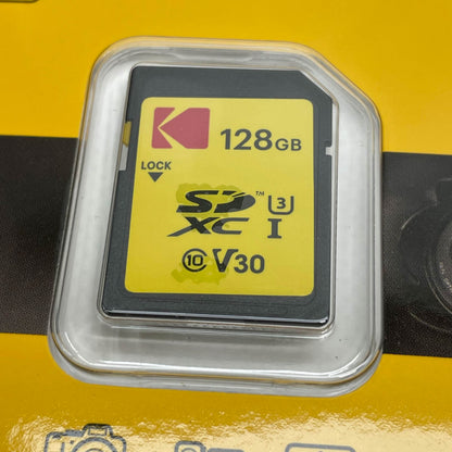 Kodak SD 128GB UHS-I U3 V30 Ultra Speicherkarte, hohe Geschwindigkeit, ideal für HD-Videos und Fotos, One Size.