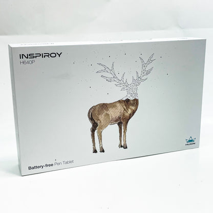 HUION Inspiroy H640P Grafiktablett, Modellnr: H640P, Produkttyp: Grafiktablett, Merkmale: 6,3 x 3,9 Zoll, 8192 Druckstufen, Batterie-frei Stift, leichter und tragbarer Design, ideal für Zeichnen und digitale Kunst.