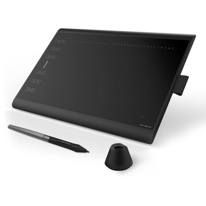 HUION Inspiroy H1060P Grafiktablett 10 x 6,25 Zoll, batterieloser Eingabestift, 12 Hotkeys, kompatibel mit Win, Mac, Android, ideal für zeichnen, Online-Unterricht und Arbeiten