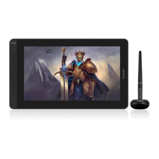 HUION Kamvas 13 13-inch graphics tablet 293.76 x 165.24 mm USB black with pressure-sensitive pen, 8 programmable buttons, wide color spectrum and compact design.