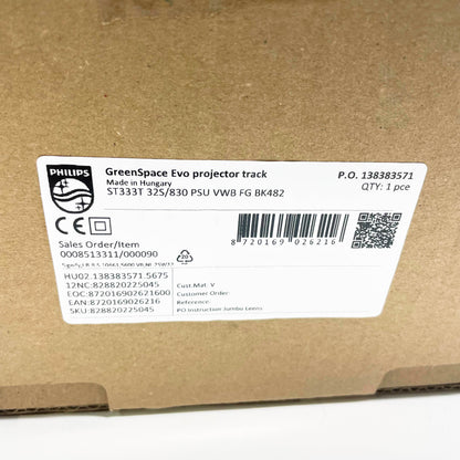 Philips GreenSpace Evo, ST333T 32S/830 PSU VWB FG BK482, Stromschienenstrahler, Breitstrahlend, Schwarz, energieeffizient.