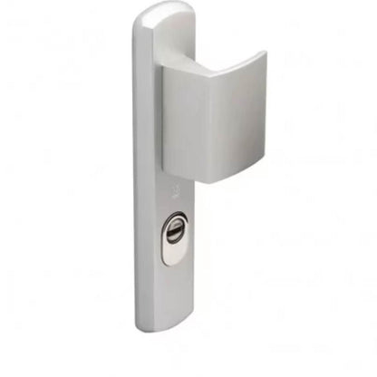 Heracles Salomé, F1, Sicherheits-Türgriff, eloxiertes Silber, robust, elegantes Design, einfache Montage, langlebig.