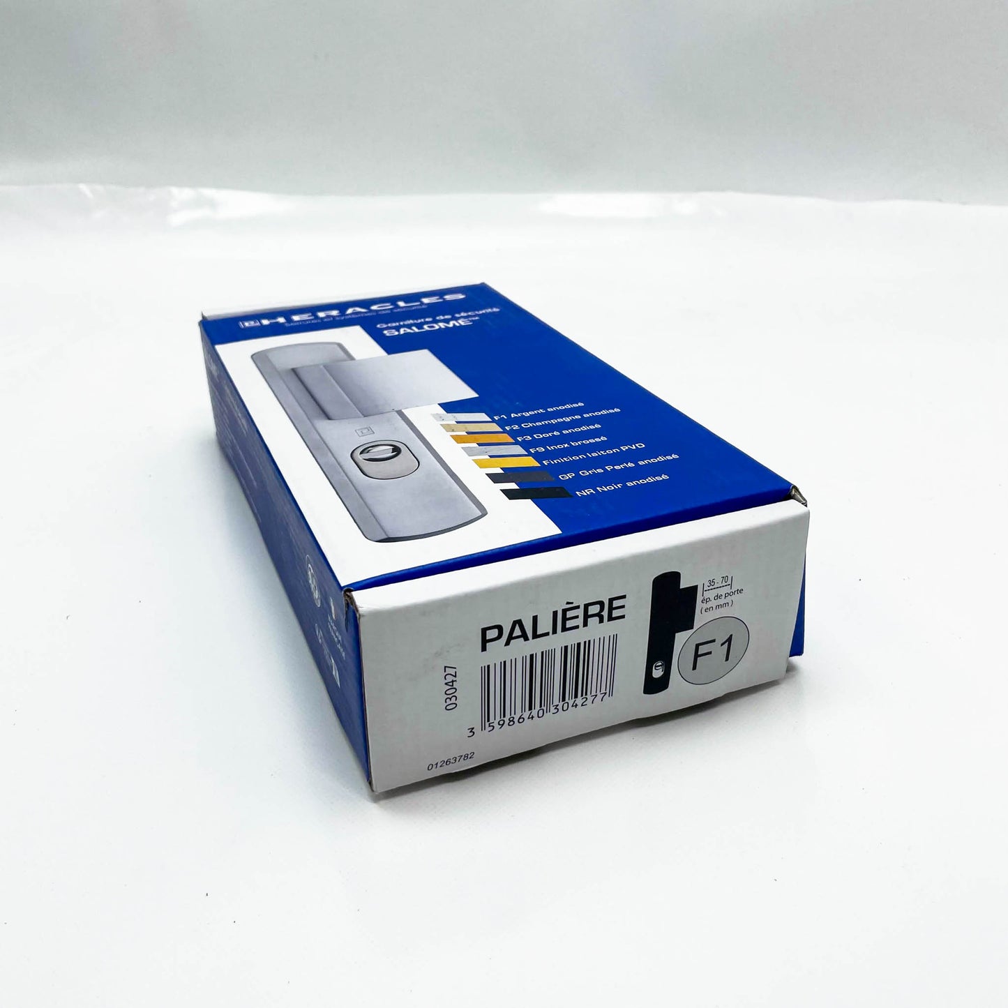 Heracles Salomé, F1, Sicherheits-Türgriff, eloxiertes Silber, robust, elegantes Design, einfache Montage, langlebig.