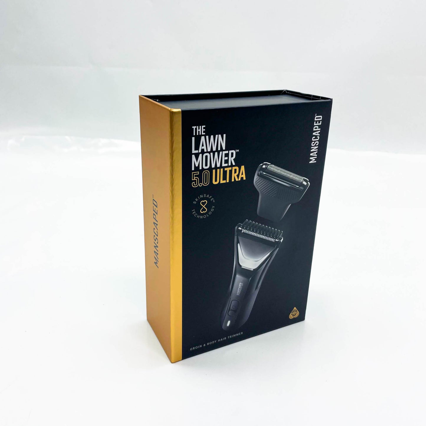 MANSCAPED® The Lawn Mower® 5.0 Ultra, Intim- und Körperhaartrimmer, SkinSafe®, wasserdicht, Akku, Etui, Trimmen & Glattrasur.