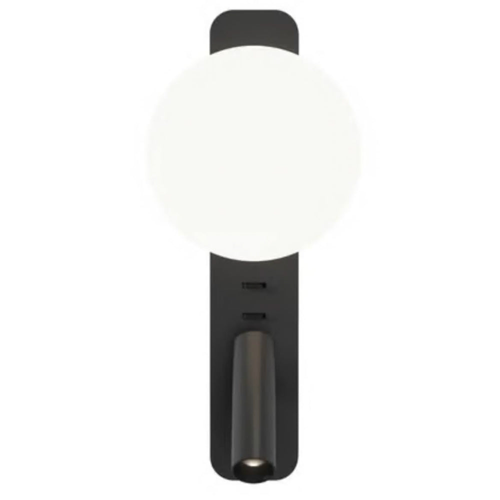 Astro Zeppo Reader 1176009 Wandlampe, LED-Leseleuchte, matt schwarz, schwenkbarer Arm, modernes Design