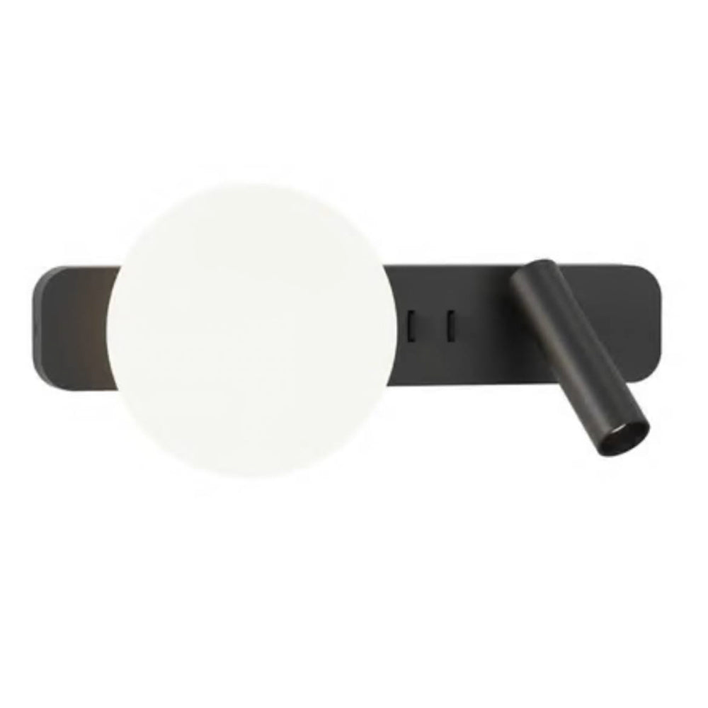 Astro Zeppo Reader 1176009 Wandlampe, LED-Leseleuchte, matt schwarz, schwenkbarer Arm, modernes Design