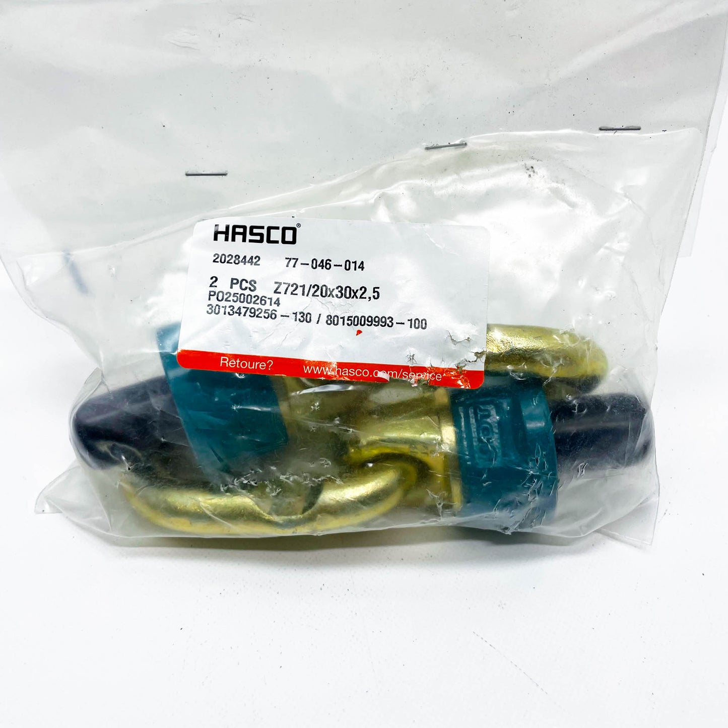 HASCO Z721/20x30x2,5, PO25002614 Anschlagwirbel, 2 Stück, robust, für präzise Hebeanwendungen, hohe Belastbarkeit.