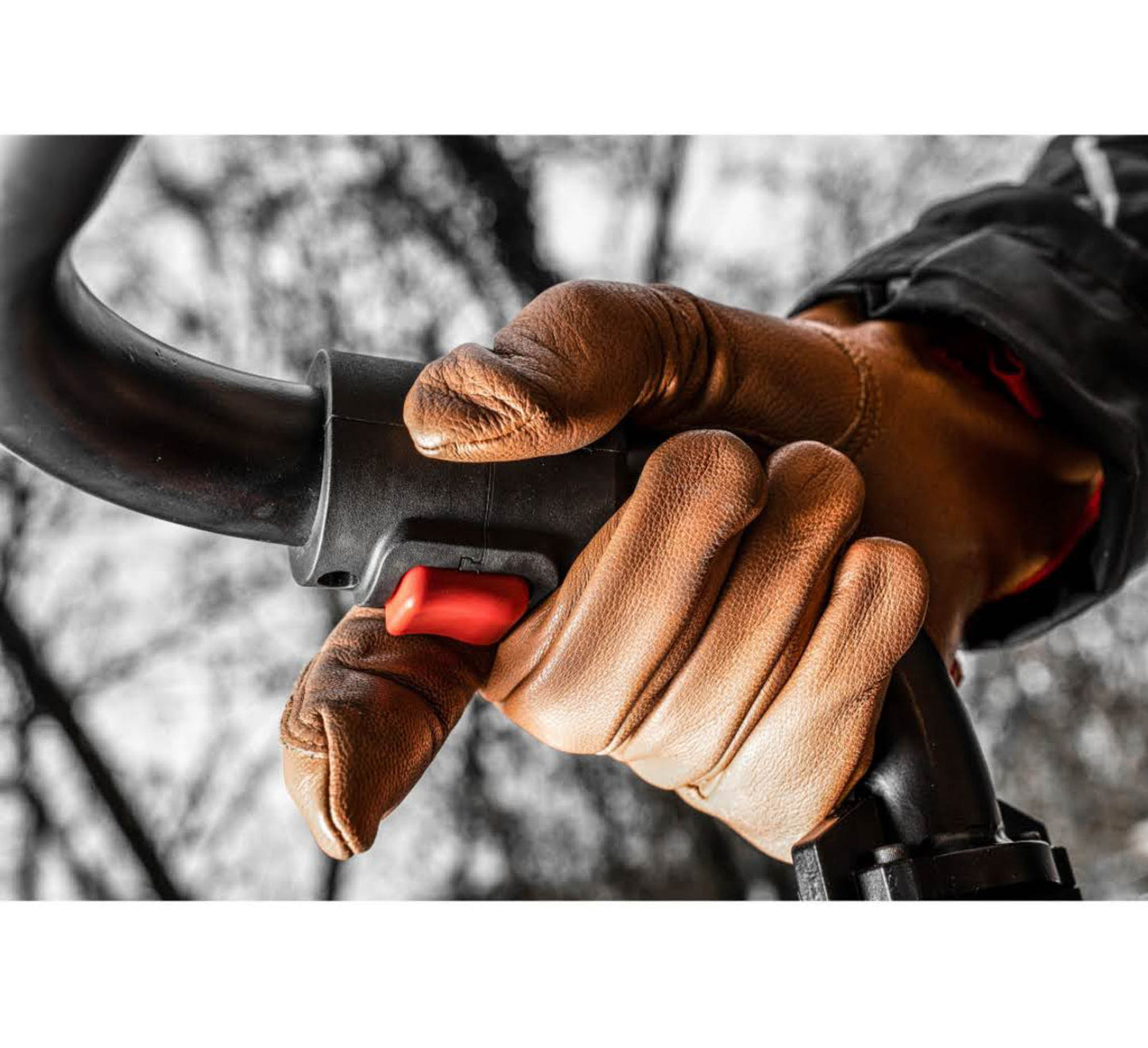 Milwaukee Arbeitshandschuhe, Leder, Größe 9 (L), robust, rutschfest, atmungsaktiv, ideal für Bau und Handwerk.