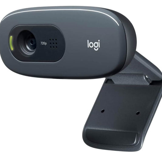 Logitech C270, Webcam, HD 720p, 60° Sichtfeld, USB, Rauschunterdrückung, fester Fokus, Belichtungskorrektur, universal.