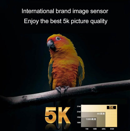 48MP Digital Camera, 5K WiFi Vlogging, 16X Zoom, Anti-shake, 3.5" Screen, Flash Hot Shoe Port, ideal for content creators.