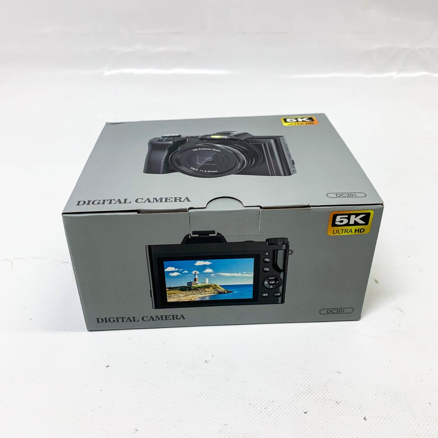 48MP Digital Camera, 5K WiFi Vlogging, 16X Zoom, Anti-shake, 3.5" Screen, Flash Hot Shoe Port, ideal for content creators.