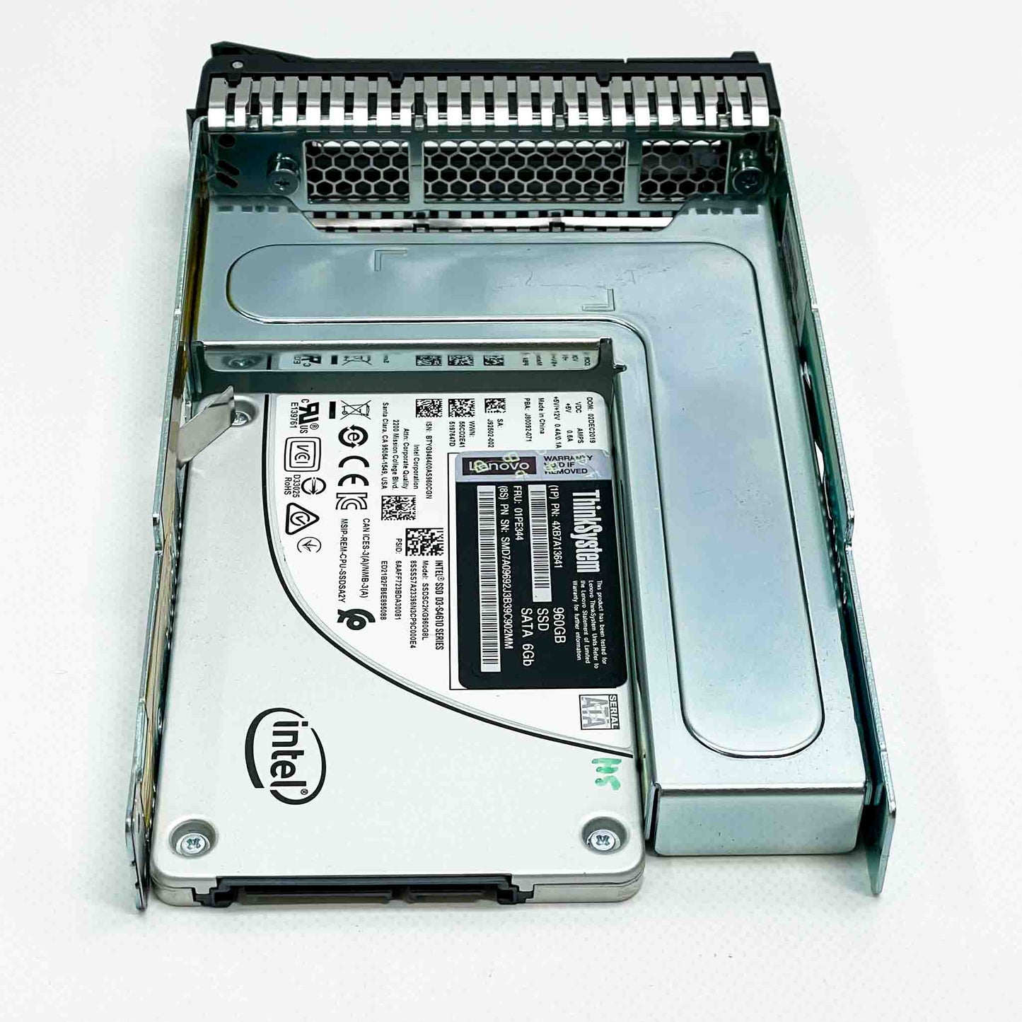 ThinkSystem 960 GB SSD SATA, 01PE344, Speicherlaufwerk, hohe Kapazität, SATA-Schnittstelle, ideal für Server.