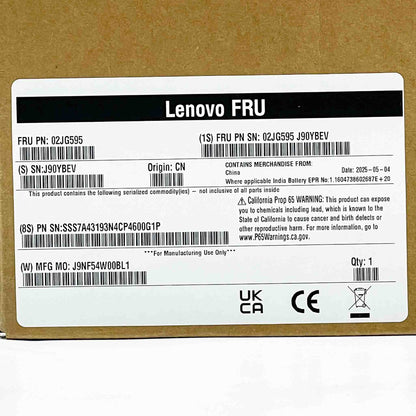 ThinkSystem 960 GB SSD SATA, 01PE344, Speicherlaufwerk, hohe Kapazität, SATA-Schnittstelle, ideal für Server.