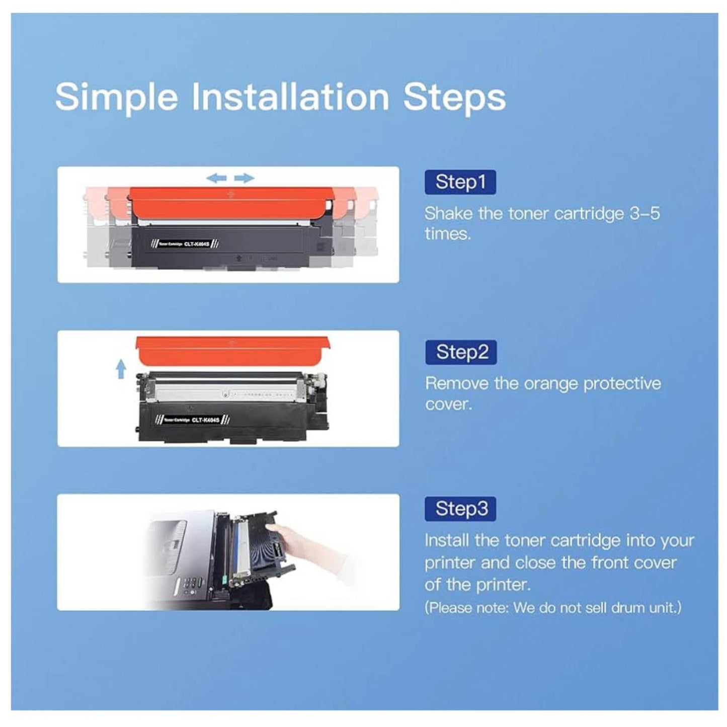 GPC Image Flex P404S, Tonerkartusche, kompatibel für Samsung CLT-K404S, für Xpress C480W/C480FW/C430W, hohe Druckqualität.