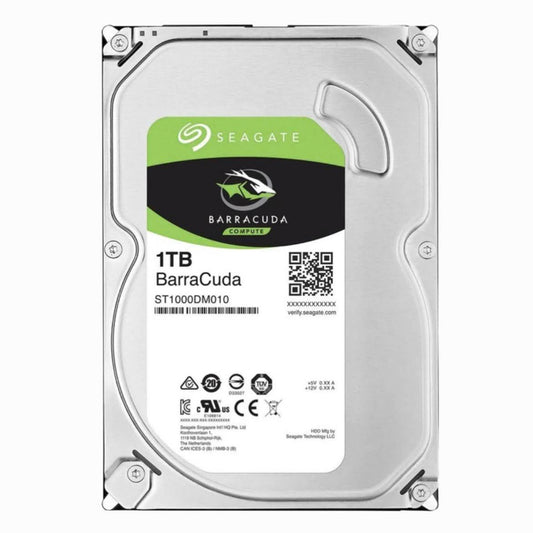 Seagate BarraCuda ST1000DM014, 1TB HDD, 7200 RPM, 64MB Cache, SATA III, hohe Leistung und Zuverlässigkeit.