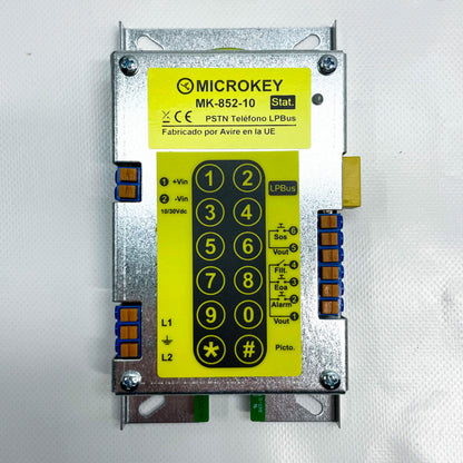 Microkey MK852-PNB10-130-A-0L/TK1 autonomes, freihändiges PSTN-Telefon, batteriebetrieben, ideal für flexible Nutzung.