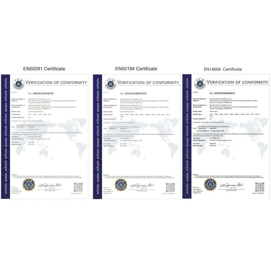 Gedsffati HD11-CS, Kombinierter Rauch- und CO-Melder, Steckermodell, zuverlässig, kompakt, ideal für Zuhause.