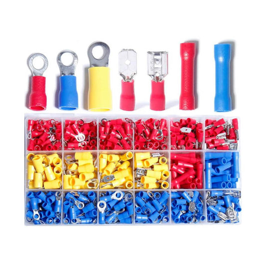 Shengbowi, - , Elektrische Drahtverbinder, Isolierte Crimp Klemmen, Butt Ring Gabel Spate Kugel, Sortiment Kit
