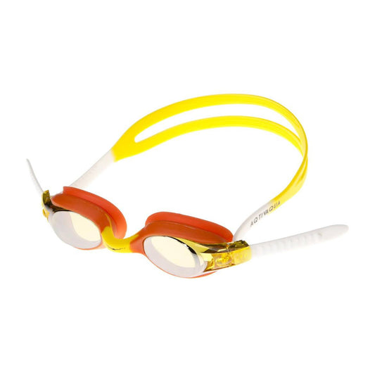 AqtivAqua Schwimmbrille Kinder, Schwimmbrille, für Kinder 3-10 Jahre, Orange/Weiß, UV-Schutz, anti-fog