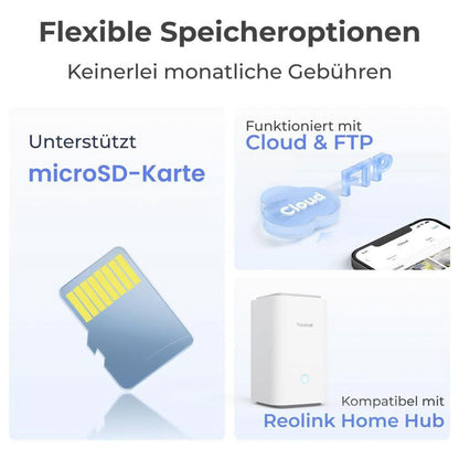 Reolink Argus B320 WLAN IP Kamera, 2304x1296 Pixel, HD-Video, kabellos, Nachtsicht, Bewegungserkennung, wetterfest.