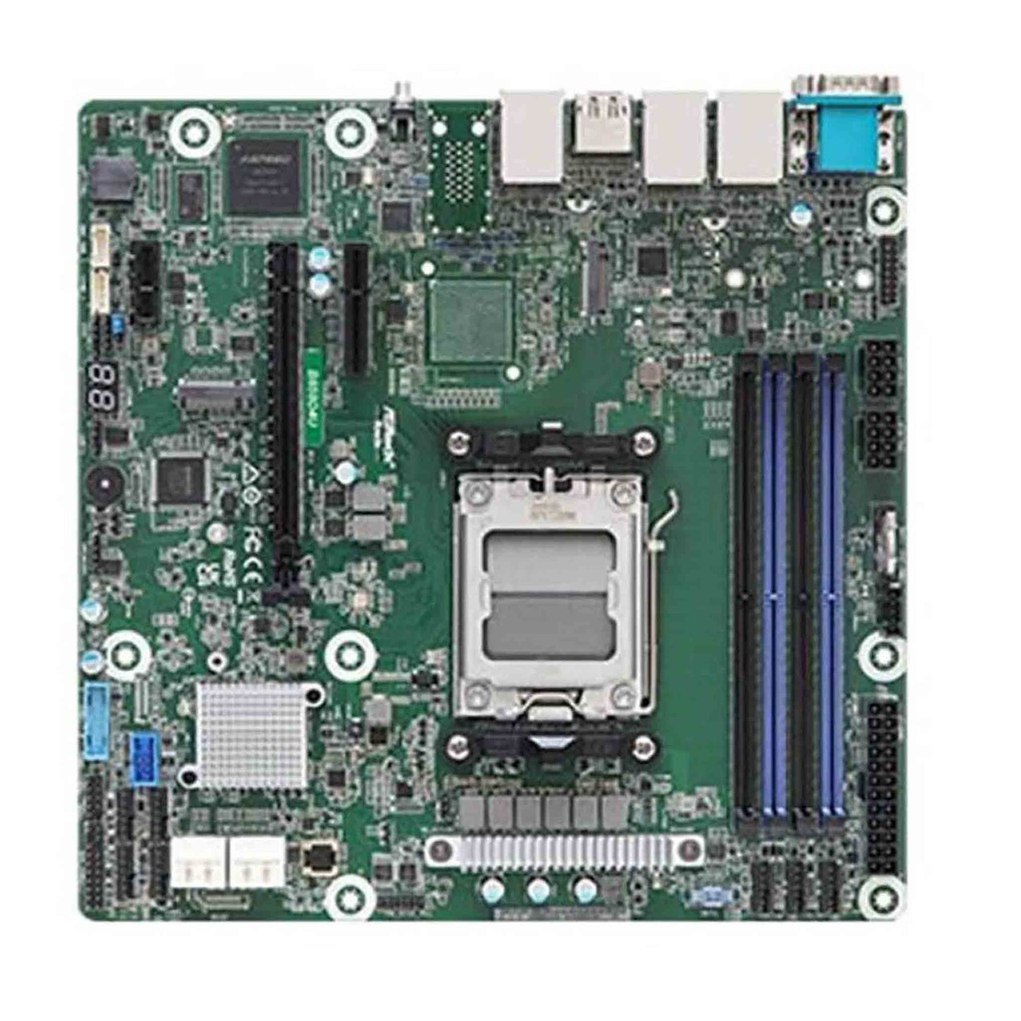 ASROCK B650D4U-2L2T/BCM, Mainboard, Micro ATX, AMD AM5, 4x DDR4, PCIe 4.0, HDMI, USB 3.2, robuste Leistung.