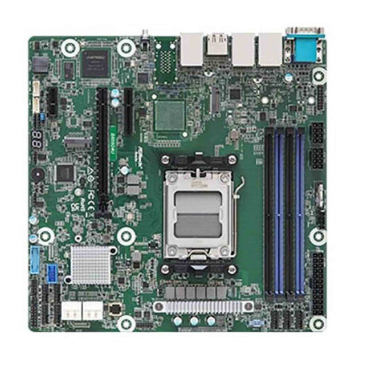 ASROCK B650D4U-2L2T/BCM, Mainboard, Micro ATX, AMD AM5, 4x DDR4, PCIe 4.0, HDMI, USB 3.2, robuste Leistung.