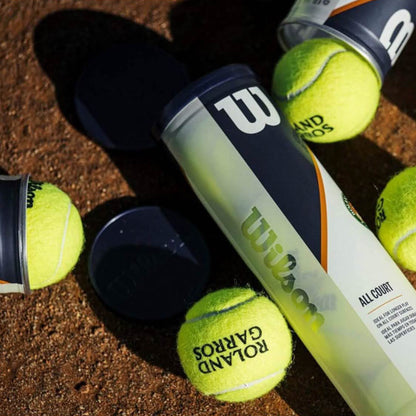 Wilson Roland Garros All Court, Unisex, Tennisbälle, 3x4er Pack, vielseitig, ideal für alle Plätze, optimale Spielkontrolle.