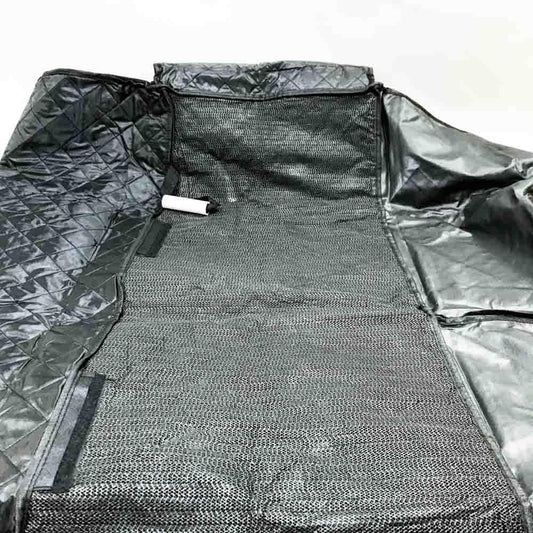 Trongle Dog Car Seat Cover with Viewing Window Non-Slip Dog Car Seat Cover for All Cars with 2 Seat Belts