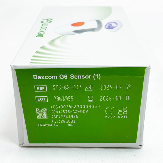 Dexcom G6 Applikator, Sensor 1 Stück, Blutzucker Diabetes, MHD: 31.10.2026, inkl. Becopa, präzise Messung.