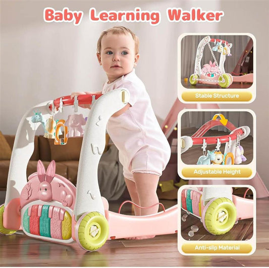 CUTE STONE Spielbogen, Aktivitätscenter, Spieldecke mit Klavier, Bauchlage-Matte, für Neugeborene, fördert Motorik.