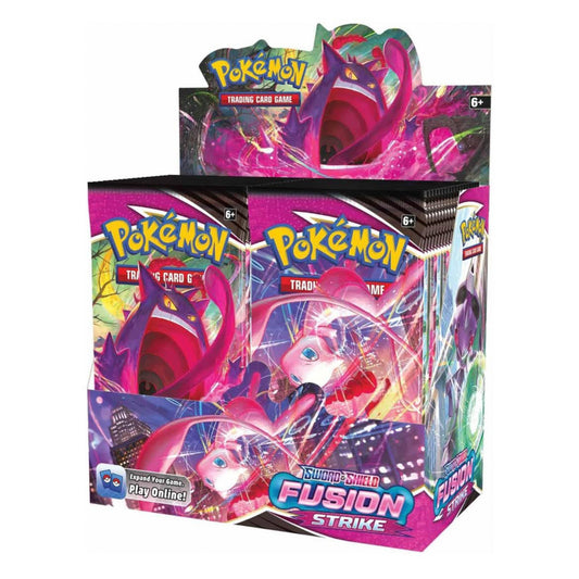 POKEMON Sword & Shield Fusion Strike Display, 36 Boostertüten, 10 Karten pro Tüte, spannende neue Karten und Strategien.