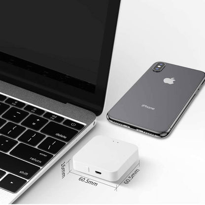 KETOTEK Tuya Gateway Hub, ZigBee WLAN Bluetooth, Smart Life APP, für Tuya-kompatible Geräte, vielseitige Steuerung.