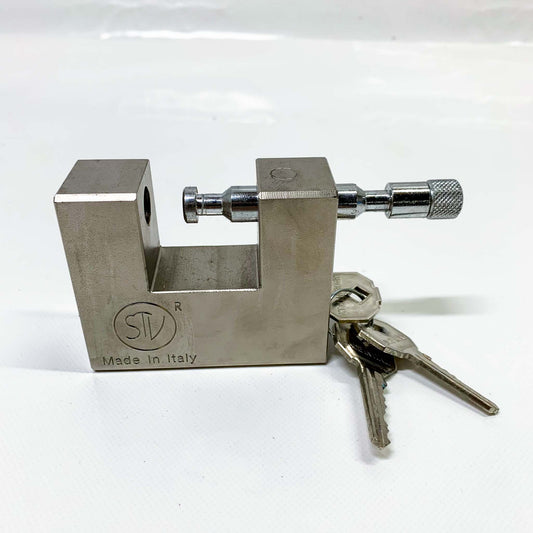 Serrature Sicherheitsvorhängeschloss 84x69mm, 3 Schlüssel, robust, ideal für hohe Sicherheit, wetterfest, vielseitig einsetzbar.