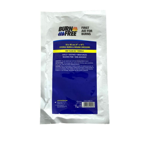 Burnfree Wundauflage 10x40, steril, Gel, schmerzlindern, kühlend, für Verbrennungen, schnelle Heilung, hautfreundlich.