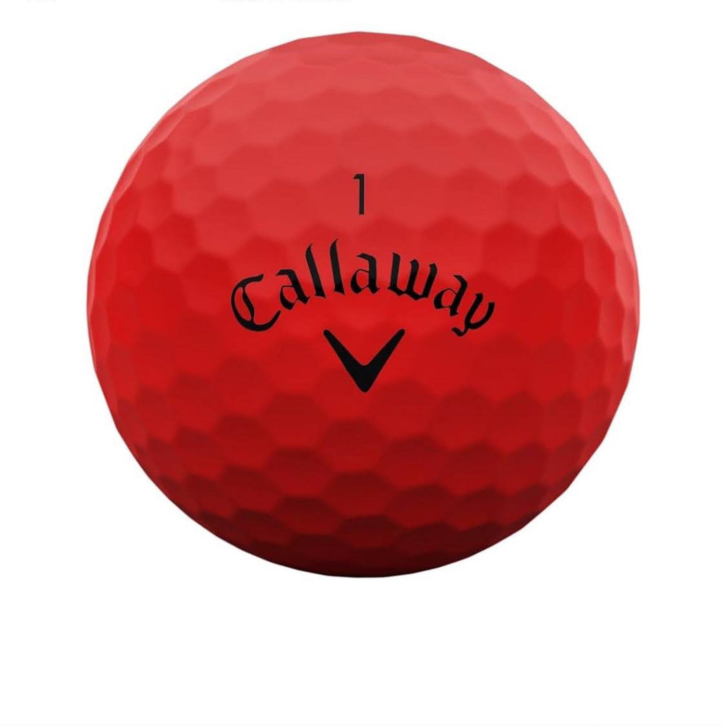 Callaway SUPERSOFT 2025 Golfbälle, rot, weich, langlebig, hohe Sichtbarkeit, ideal für Anfänger und Freizeitspieler.