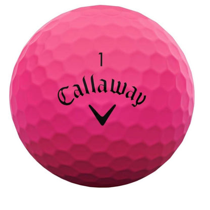 Callaway Golf Supersoft, Golfball, pink, weiche Oberfläche, hohe Distanz, ideal für Anfänger und Freizeitspieler.