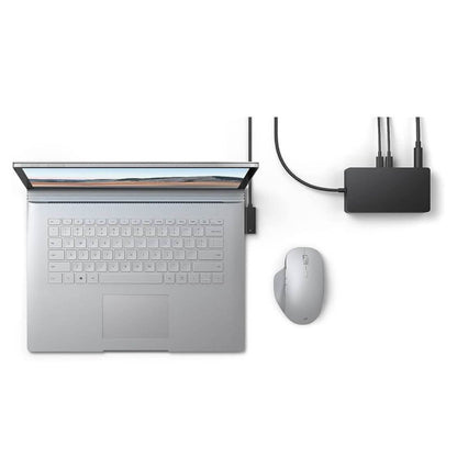 Microsoft Surface Dock 2, Dockingstation, USB-C, Schwarz, vielseitige Anschlussmöglichkeiten, ideal für Homeoffice und Büro.