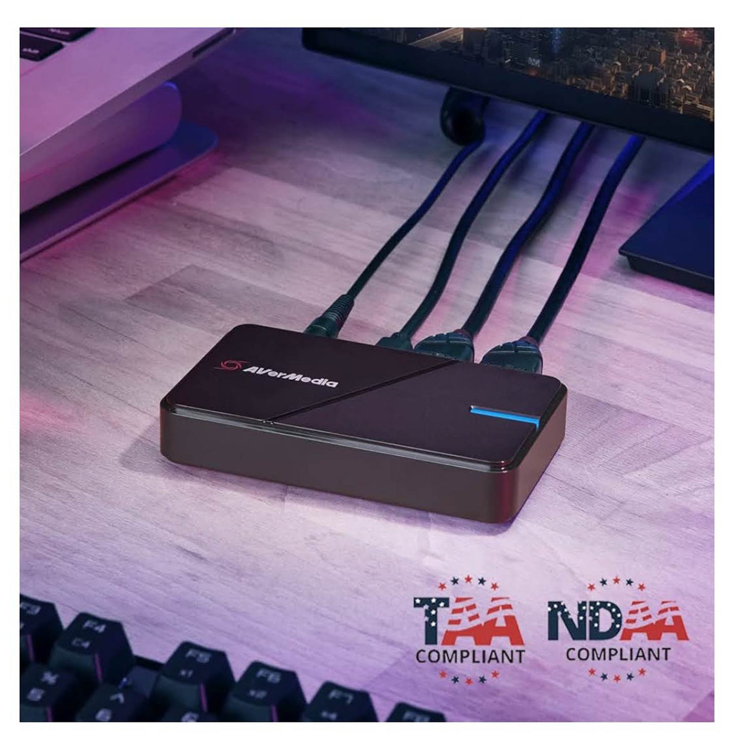 AVerMedia GC551G2 Capture Card, Gaming, 4K, HDR, VRR, ideal for PS5, Xbox, Switch, Windows, Mac, Streaming.