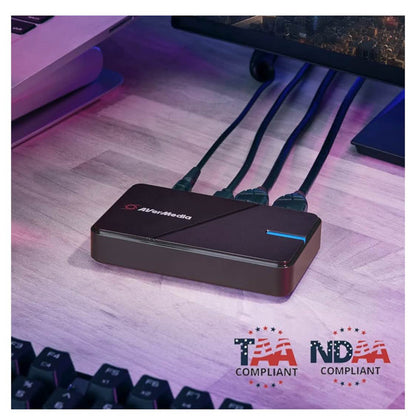 AVerMedia GC551G2 Capture Card, Gaming, 4K, HDR, VRR, ideal for PS5, Xbox, Switch, Windows, Mac, Streaming.