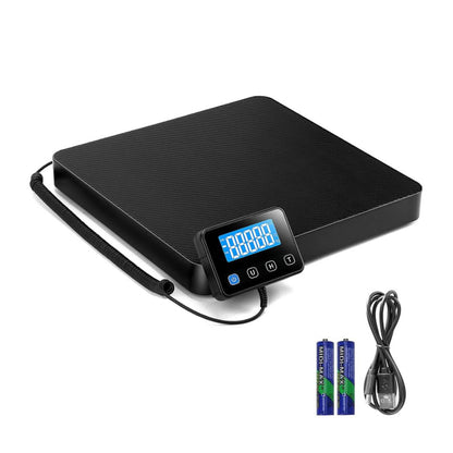 Drcowu Plattformwaage 440lbs x 10g Digitale Paketwaage Langlebige Alloy Stahl Schwerlastwaage mit LCD/Hold/Tara Funktion