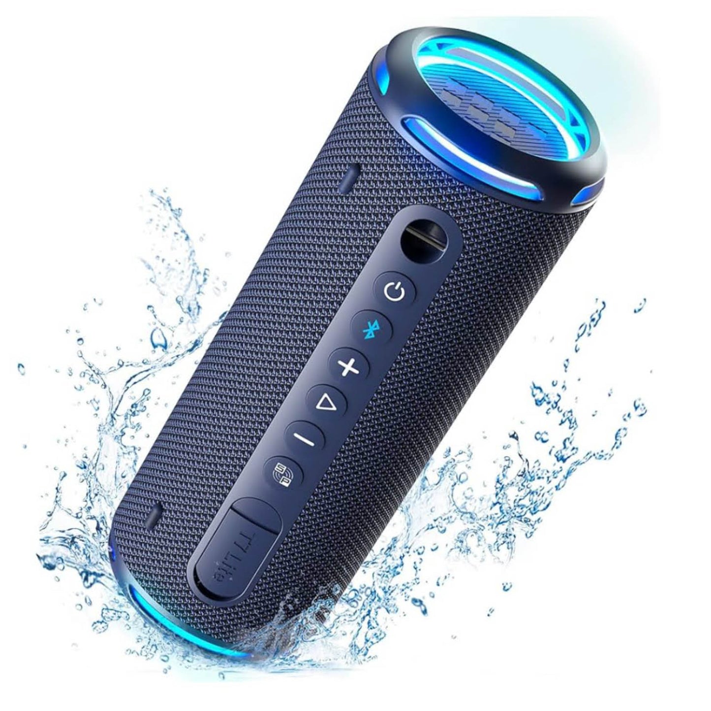 Tronsmart T7 Lite, Bluetooth Lautsprecher, 24W, Dual Treiber, IPX7 wasserdicht, 24h Spielzeit, LED-Licht, ideal für Partys.