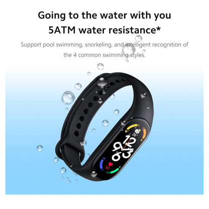 Xiaomi Mi Smart Band 7 Aktivitätstracker 1,62 AMOLED Display 110+ Workout-Modi 5ATM SpO2 Tracking Schlaf Herz Pulsüberwachung bis zu 14 Tage Akkulaufzeit Mi Fit App