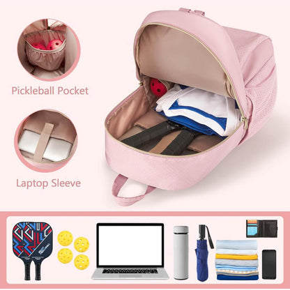 PROKVA Pickleball Bag, Paddel Rucksack, für 4 Paddel, großes Design, pink, für Frauen und Männer