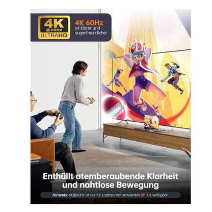 NOVOO USB C Hub 7-in-1, 4K HDMI, Gigabit Ethernet, 4x USB, 100W PD, kompatibel mit MacBook, Surface, Dell und Typ C Geräten.