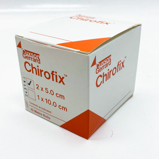 Chirofix Premium-Halteband, Verband, 2 x 5 cm, 10 m Rolle, elastisch, hautfreundlich, ideal für Fixierungen.