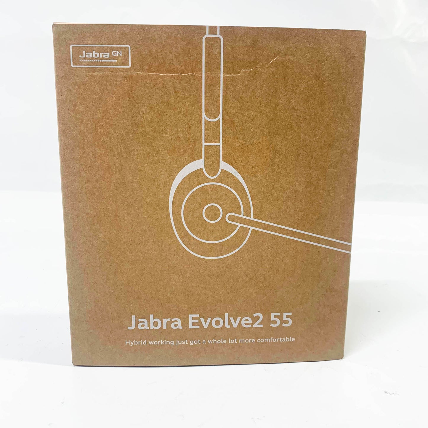 Jabra Evolve2 55, Kabelloser Stereo-Kopfhörer, Jabra Air Comfort Technologie, Geräuschunterdrückung, aktiv, kompatibel – Schwarz.