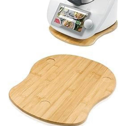 Gleitbrett für Thermomix TM6 TM5, Rollbrett, Bambusholz, schnelles Bewegen, Zubehör für Vorwerk Küchenmaschine