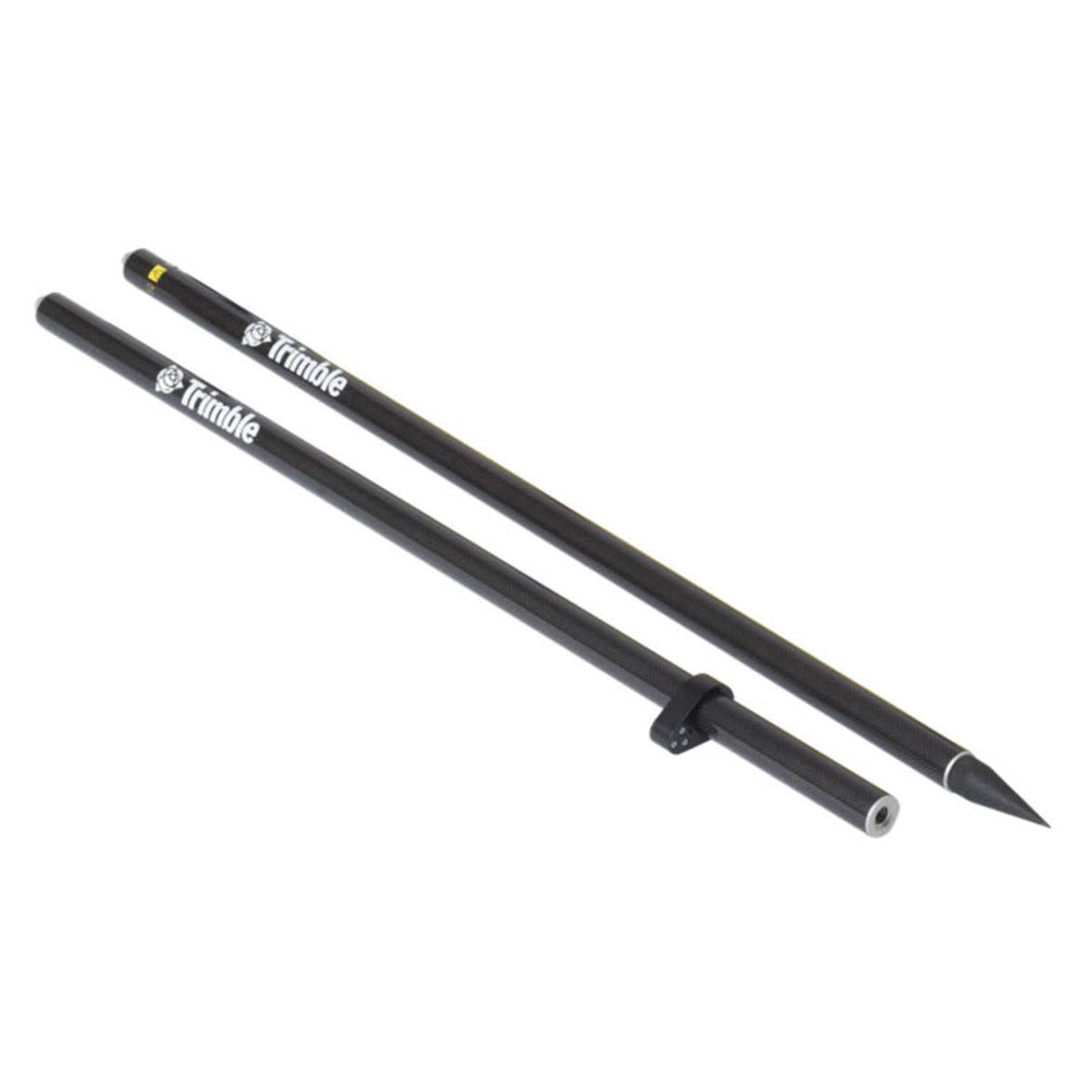TRIMBLE Carbonstab zweiteilig 2m, 5/8″ Gewinde, mit Dosenlibelle, Catalyst Zubehör, leicht & robust, Vermessungszubehör