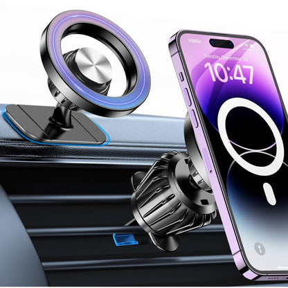 Magsafe Autohalterung, 20 starke Magneten, 360° drehbar, kompatibel mit iPhone 16 Pro Max, 15, 14, 13, 12 Plus.
