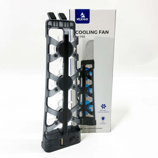 NexiGo PS5-Lüfter NGP5-FAN-LED für Discs und digitale Editionen effizientes Kühlsystem zusätzlicher USB-Anschluss